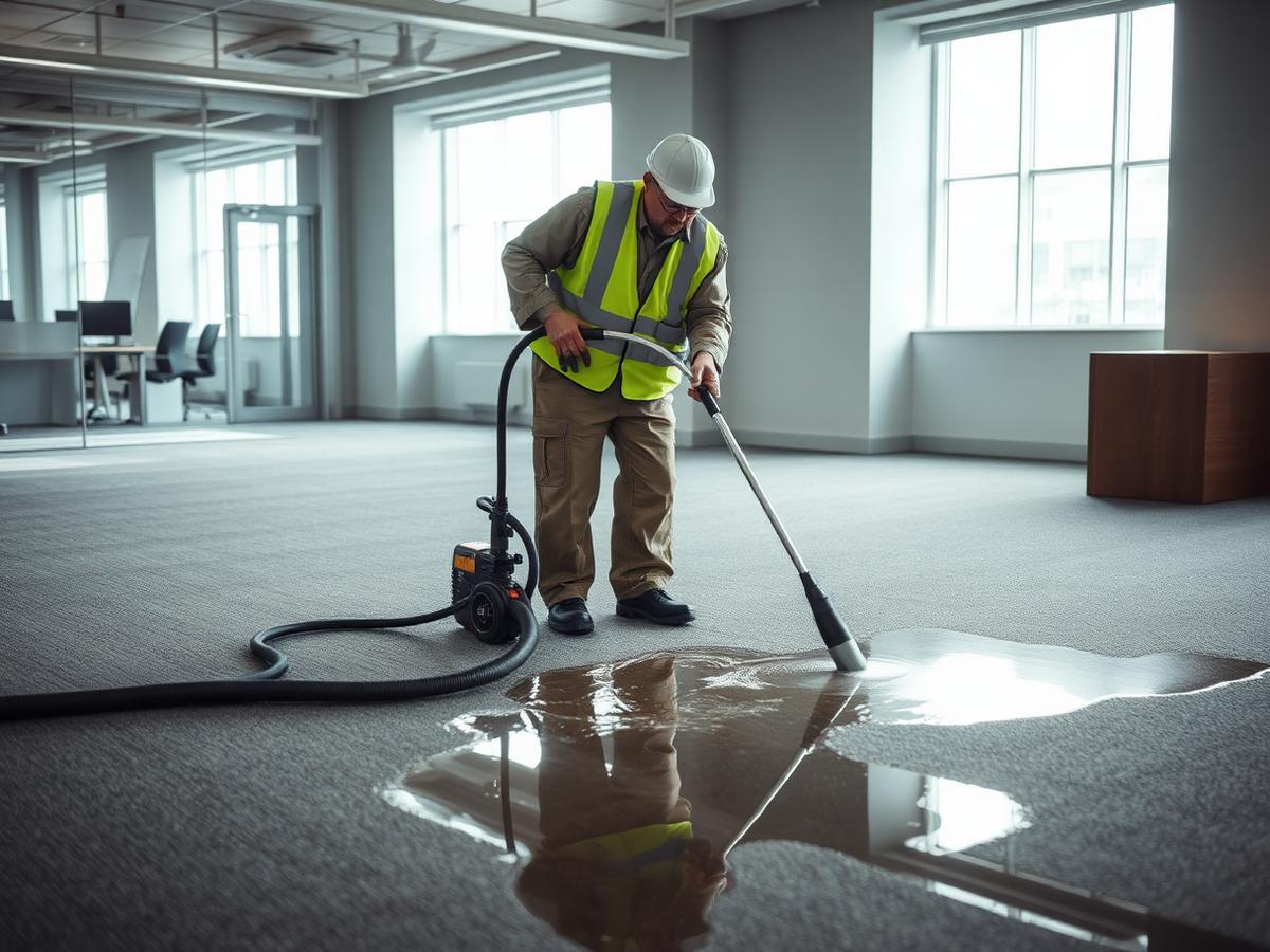 Sewer Backup Cleanup and Disinfection in a Burlington property